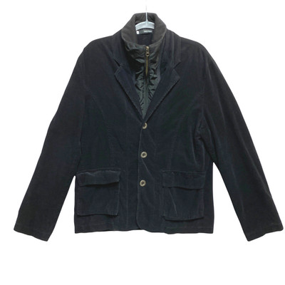 DSQUARED2 Blazer Jacket Mens XL Black Corduroy Zip Out Bib Coat