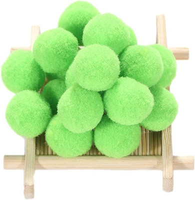 500 STK Mini Pompons zum Basteln, 8mm Pompons Bälle Kleine Bommeln Kugeln, Flaus