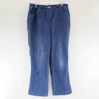 Just My Size Pull-On Bootcut Jeans Damen Plus Größe 1X Medium Wash Stretch