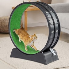 Cat Exercise Wheel 30 inch for Indoor Cats, Safety Cat Treadmill Running Wheel