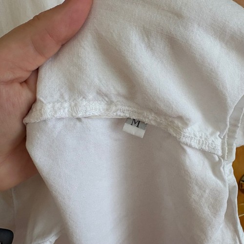 Cloth & Stone White Button Down Long Sleeve Shirt Womens Top Blouse Medium - Picture 4 of 8
