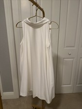 SHEIN, Sleeveless White Lined Dress W Tie In The Back. Size Small.