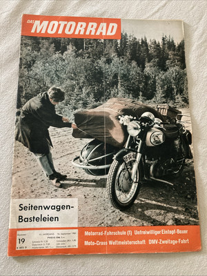 Motorcycle Review ''DAS MOTORRAD'' No. 19 1961