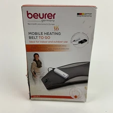 Beurer Portable Wireless Heating Belt Pad with Convenient Storage Bag READ
