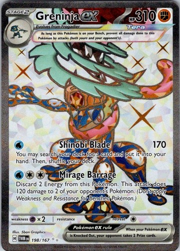 Greninja ex 198/167 Sv06: Twilight Masquerade Holo