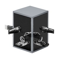 Steckverbinder Aus Eloxiertem Aluminium In Schwarz