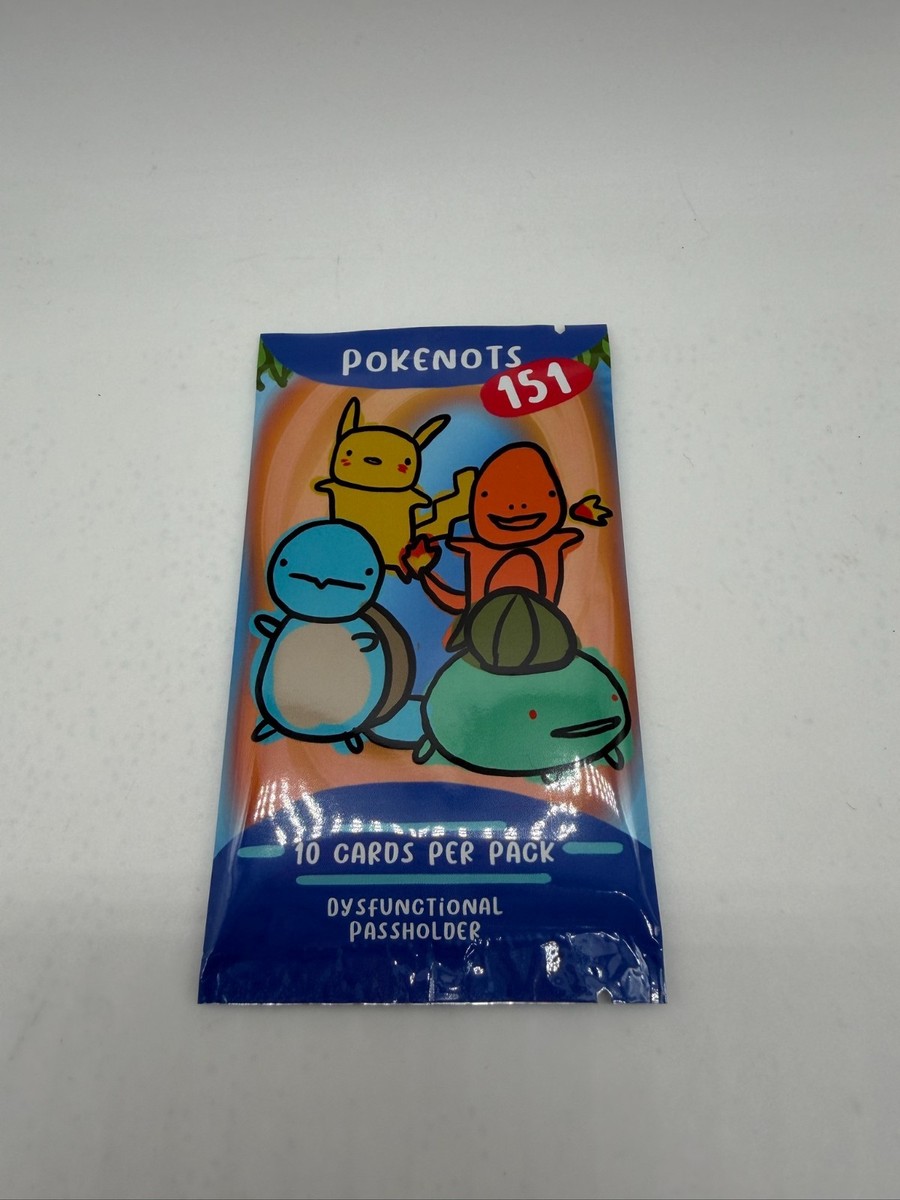 Pokenot 151 Dysfunctional Passholder Booster Pack Parody Pokemon NEW