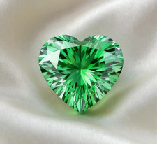 10 CT Natural Green Heart Cut Diamond D Grade VVS1 Loose Diamond Stone Gift Her