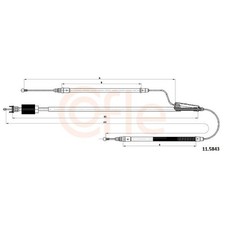 2x Handbremsseil hinten für Opel Meriva B S10 | 24001609