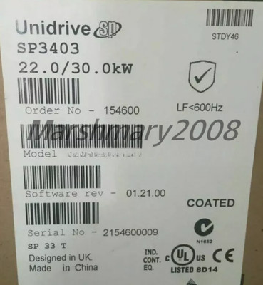 SP3403 1PC NEW FOR Emerson Nidec Control Techniques Unidrive SP Inverter Drive