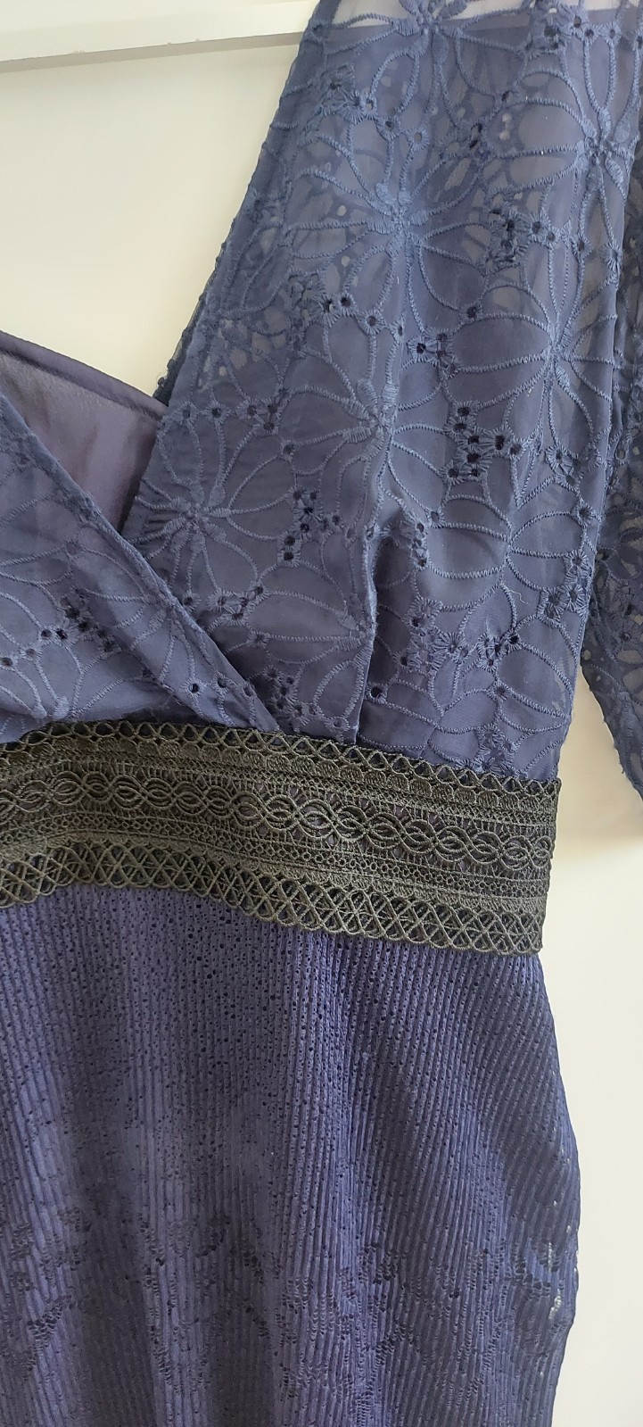 FILA Abito tre piani Rowe blu pizzo NUOVO TAGLIA 14 PREZZO DI LISTINO £325 SCONTO 90%