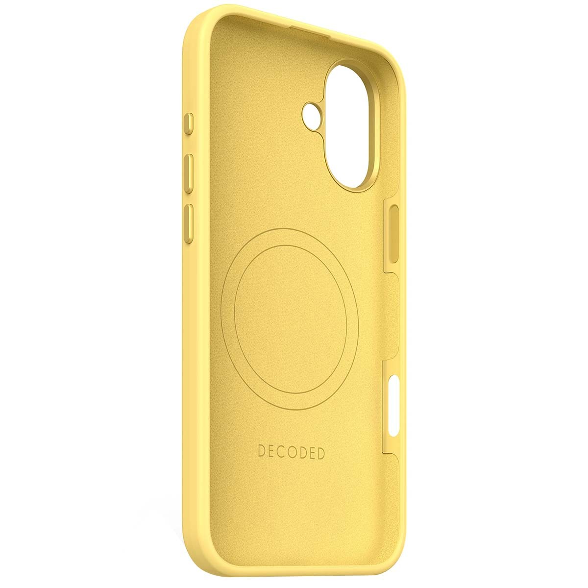 Coque antibactérienne iPhone 16 Plus silicone jaune anti-choc - 3
