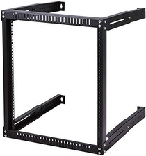 Wall Mount Rack 15U Adjustable Depth Open Frame 19Inch Server Equipment Rack Hea