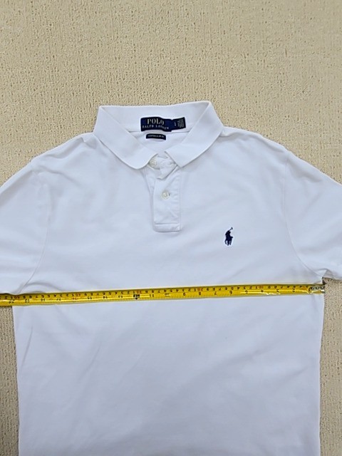 Polo Ralph Lauren Men's Large Short Sleeve White Cotton Polo Shirt