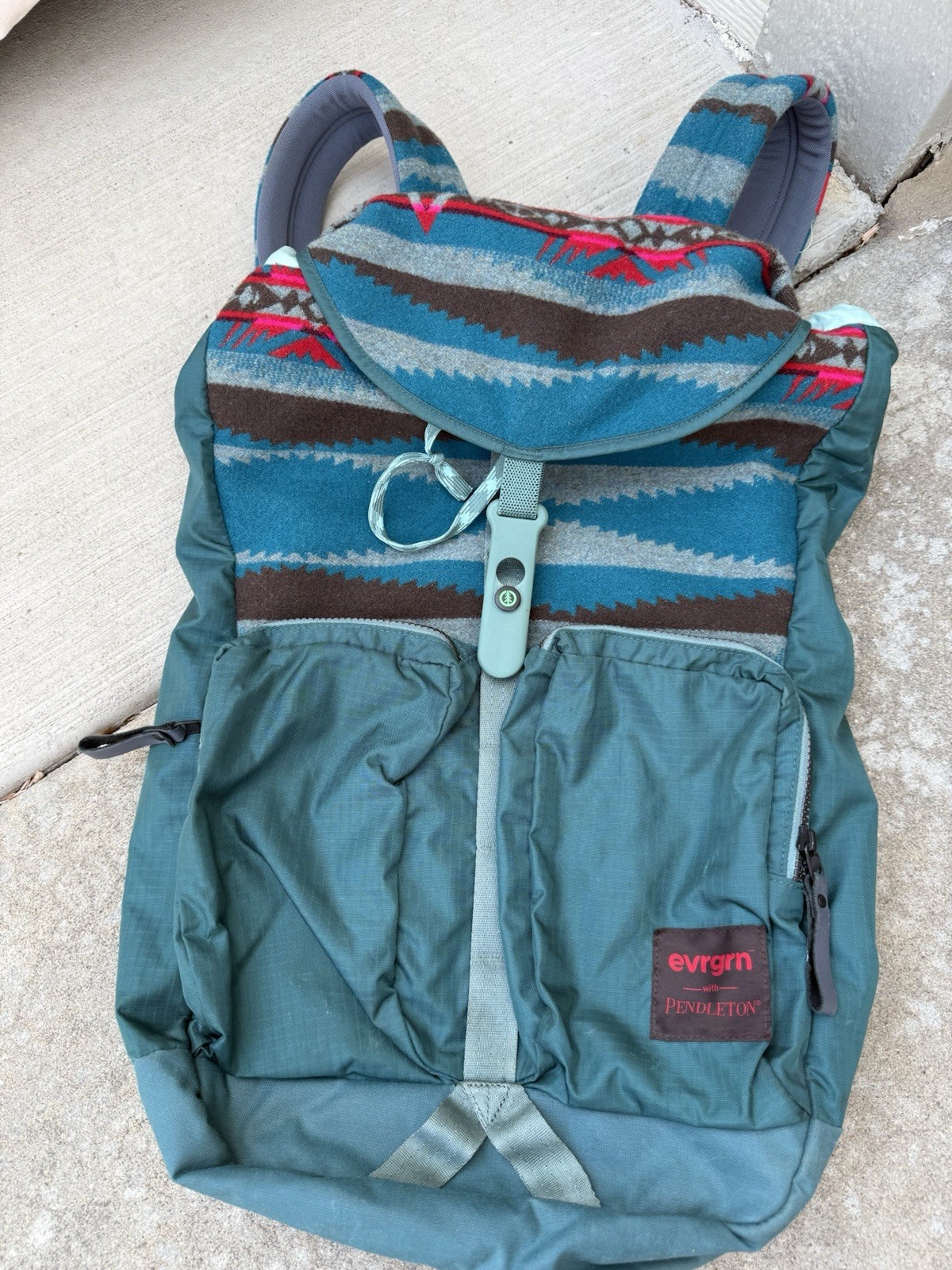 Pendleton Evrgrn Backpack Wool Nylon Backpacking … - image 15