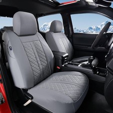 Truckiipa Tacoma Leather Seat Covers Front Pickup Truck Seat Covers Custom Fi...