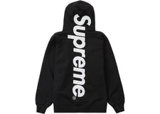 Supreme Satin Appliqué Hoodie Black~Size S~Brand New