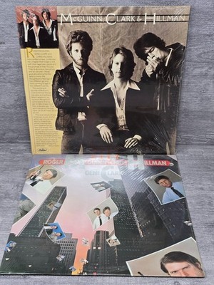 Roger McGuinn & Chris Hillman w Gene Clark Records NEW SEALED Lot of 2