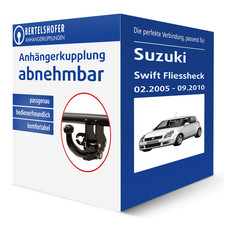 Brink Anhängerkupplung abnehmbar für SUZUKI Swift Fliessheck III Typ EZ/MZ AHK