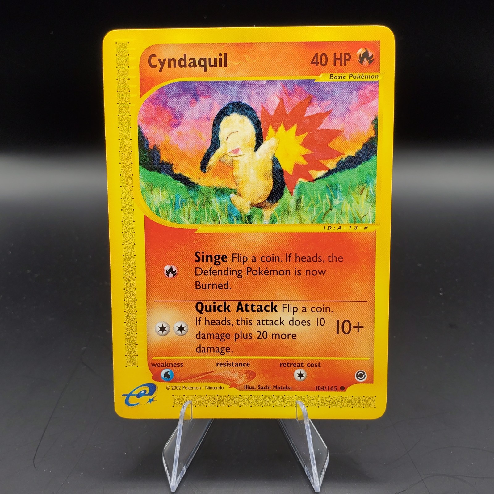 Cyndaquil 104/165 Expedition Base Set 2002 Vintage Pokemon TCG Card NM