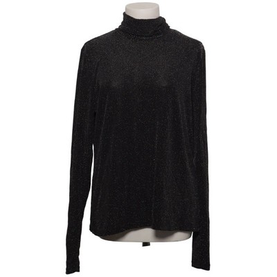 H&M, Rollkragenpullover, Größe: XL, Schwarz/Silber #tHM