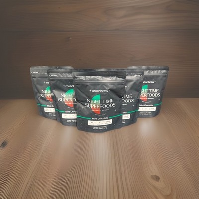 MoonBrew Mint Chocolate Night Time Superfood Herbal Supplement - New