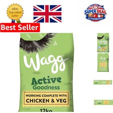 12kg Active Goodness Chicken Flavor Dry Food - Ideal for All Working Dog Breeds 1.33 per kilo