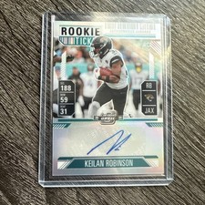 2024 Contenders Optic Football Keilan Robinson Rookie Ticket Auto Silver Prizm 