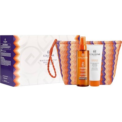 Collistar SuperBräunungsöl LSF6 200ml After-Sun-Balsam 100ml und Beutel