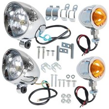 Motorcycle Spot Light Turn Signal Light 3.9 Passing Driving Spot Fog Lamp and