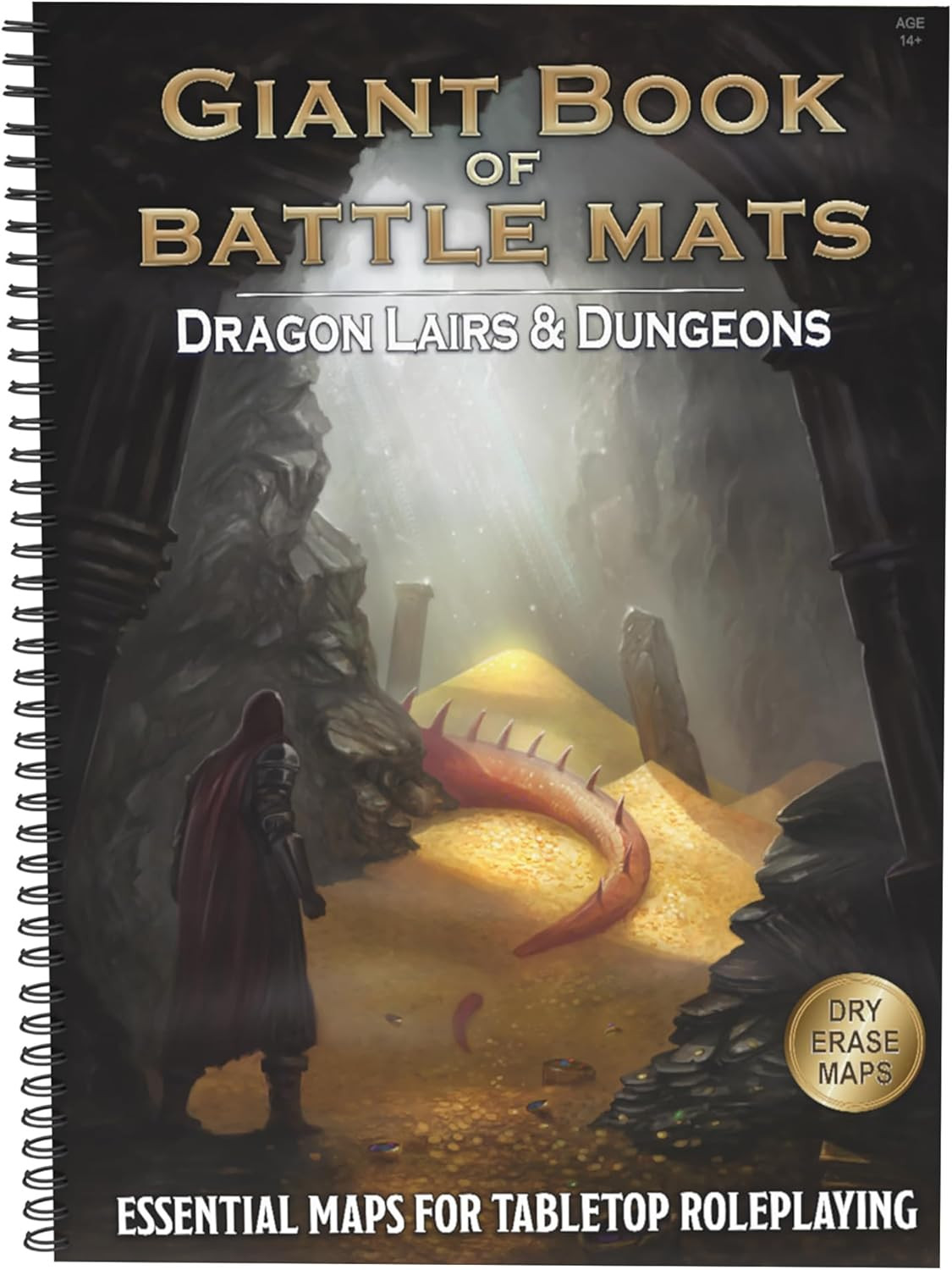 Loke Battlemats Giant Book of Battle Mats Dragon Lairs - Dungeons 10890₽