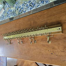 Vintage 19  Wooden Wall Tie & Belt Rack Organ...