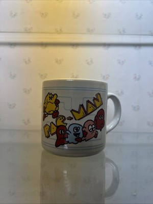 Vintage 1980s MIDWAY Game PAC-MAN Ceramic Coffee Cup Mug Grindley England