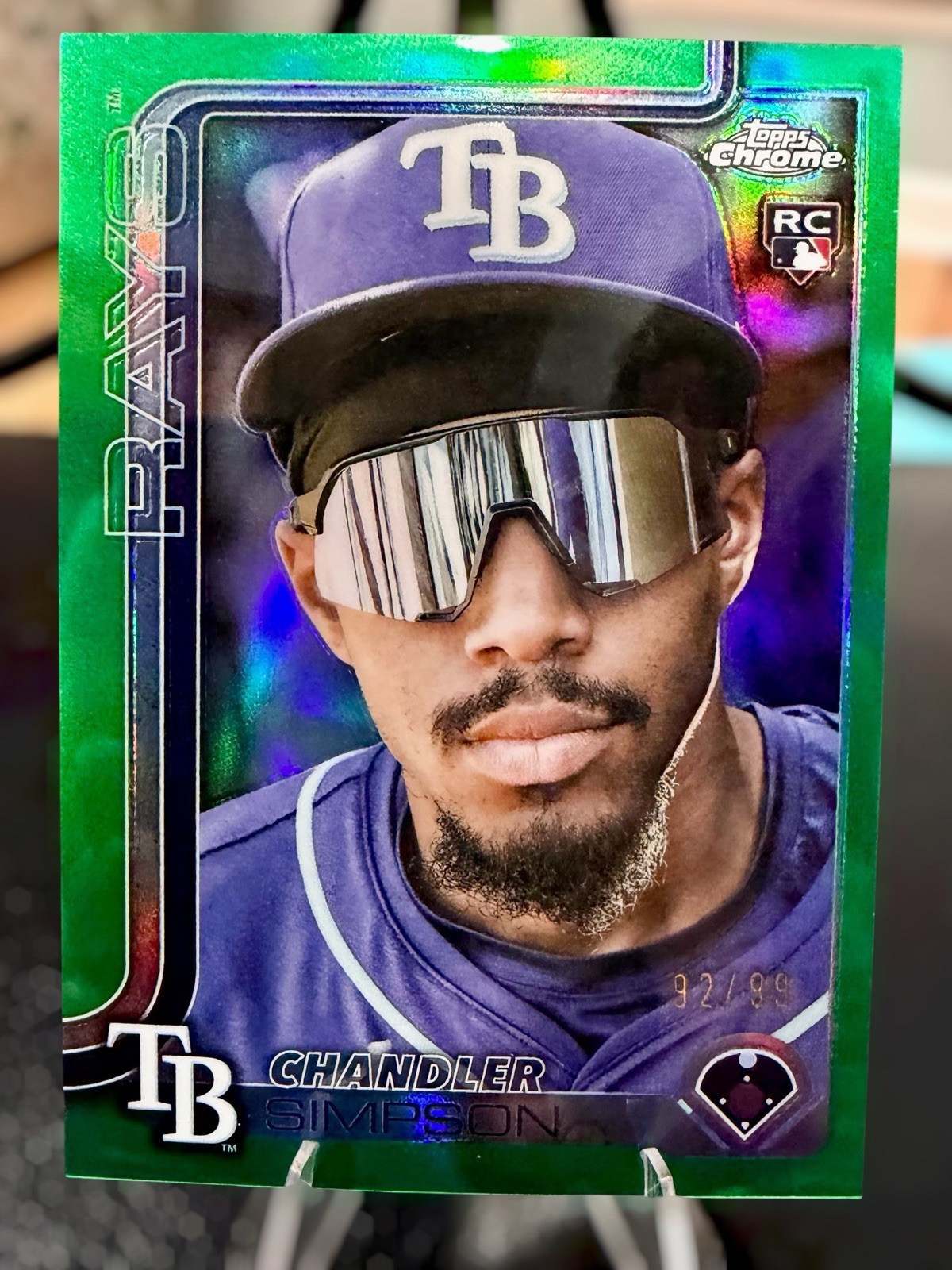 2025 Chandler Simpson Topps Chrome Update RC USC179 Image Variation Green 92/99