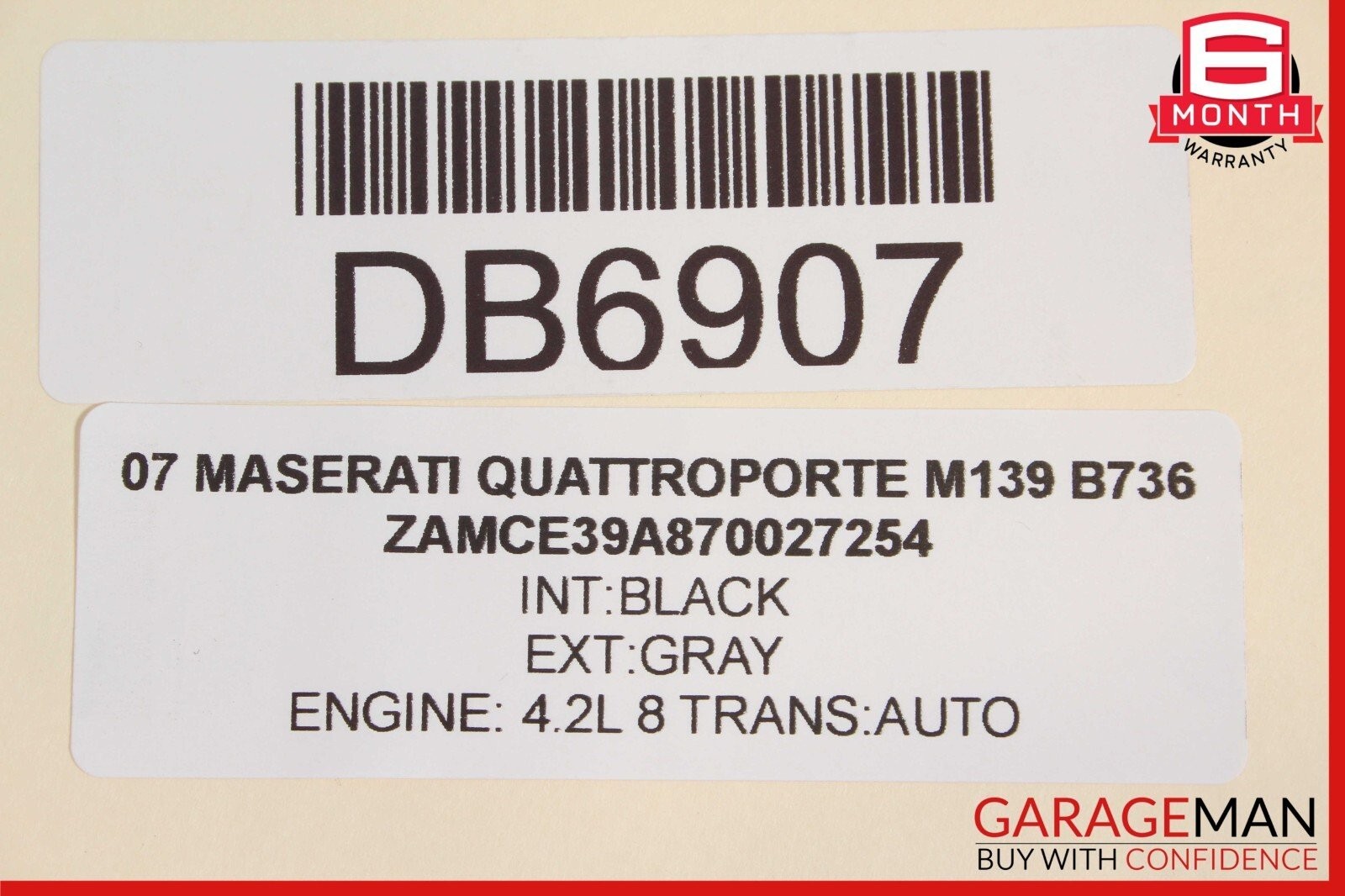 03-08 Maserati Quattroporte M139 Front Right Side Lower Bottom Seat Cushion OEM