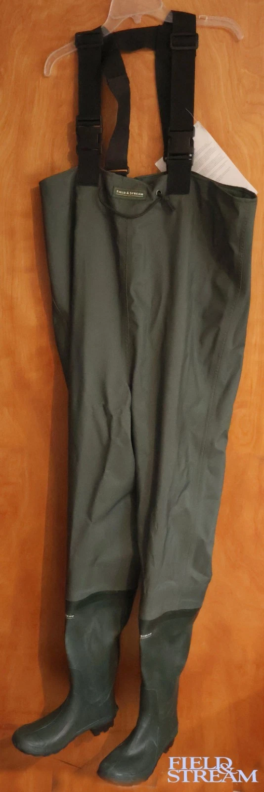 Field & Stream Men's 2 Ply Boot foot Rubber Waders SIZE 9