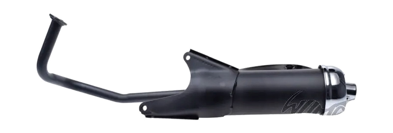 Silencieux sans catalyseur 4T en inox performance pour moto 125cc