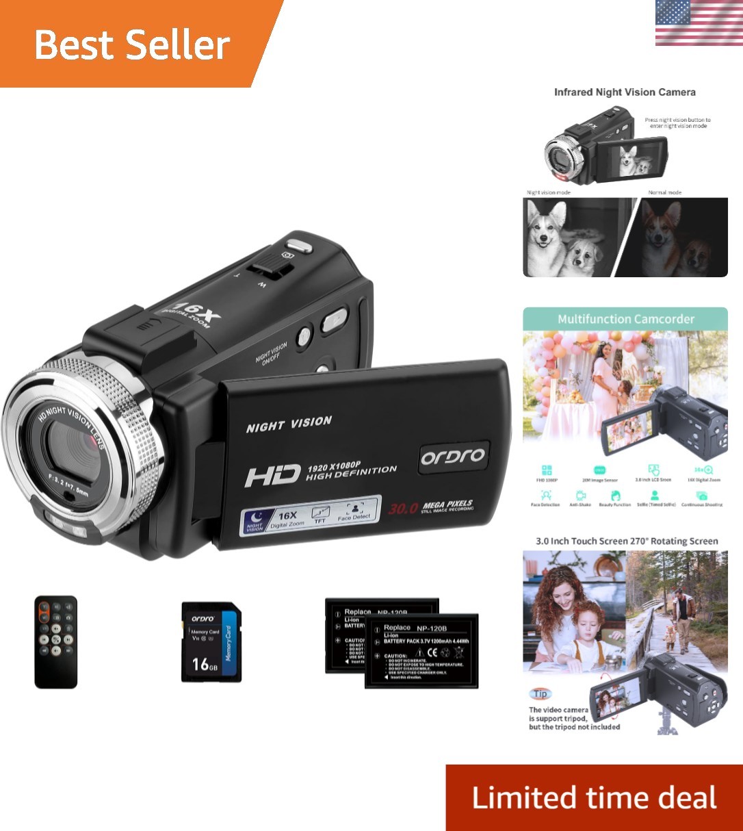 With Digital Stabilization & Remote Control Access