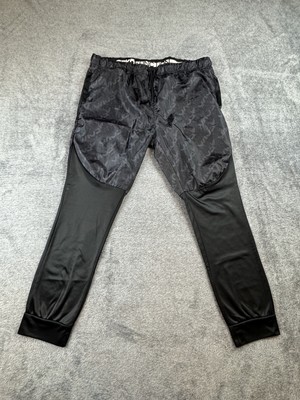 Ecko Function Pants Mens Medium Black Tapered Joggers Polyester Logo Athletic