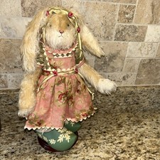 RARE BUNNIES BY THE BAY TILLIE TIPTOE RARE 1999 MOHAIR BUNNY 12 LE 214