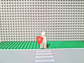  Lego Cross Sticker Shield Knight Minifigure 375 6075 Vintage Yellow Castle