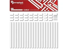 45 Piece Cable Management Kit Wire Cord Organizer 20 Cable Raceway 315 Inch