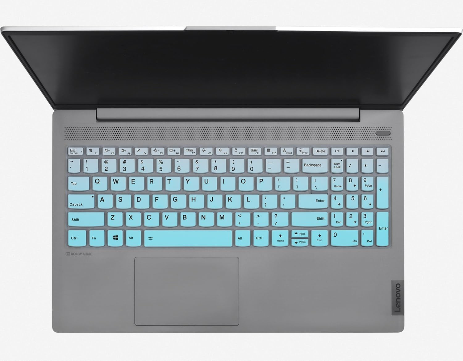Ombre Mint Silicone Keyboard Cover For Lenovo Yoga 7 7I Ideapad 15.6 Laptops
