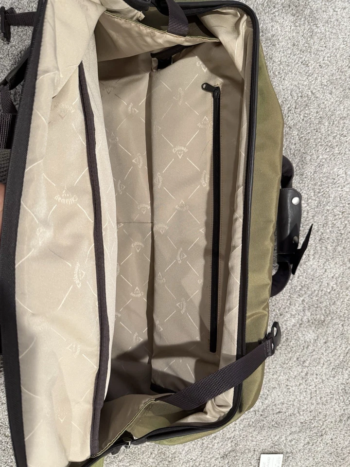 Bolso de Lona Pequeño Callaway Clubhouse Verde Oliva Nylon Viaje Golf Gimnasio Equipaje de Mano Foto 3 de 3