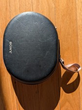 Sony WH-1000XM2 Headphones Hard Case Black Gray Zipper Genuine