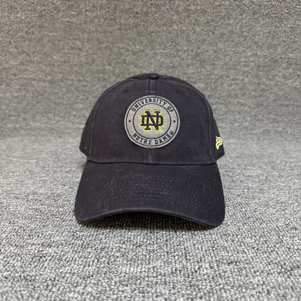 New Era Notre Dame Fighting Irish NCAA Navy Strapback Hat Circle Logo