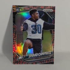 2025 Panini Prizm Jihaad Campbell Snake Skin Prizm #334 Philadelphia Eagles RC