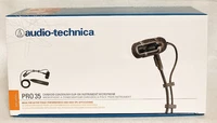 Audio-Technica PRO35 Cardioid Condenser Mic for Sax Brass Drums w/ Clip
