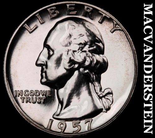 1957 Washington Quarter- Silver- Choice Gem Proof Luster No Reserve #J2710