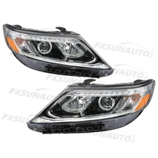 Headlights Left Right Side For 2014 2015 Kia Sorento LX Halogen Set Pair LED DRL
